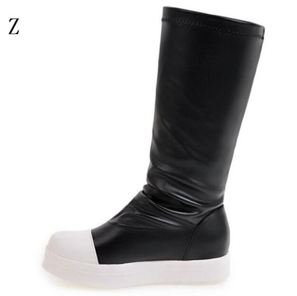 

boots zapatos mujer fashion shoes woman women girls winter platform wedge snow sapato feminino ladies chaussure femme g61166, Black