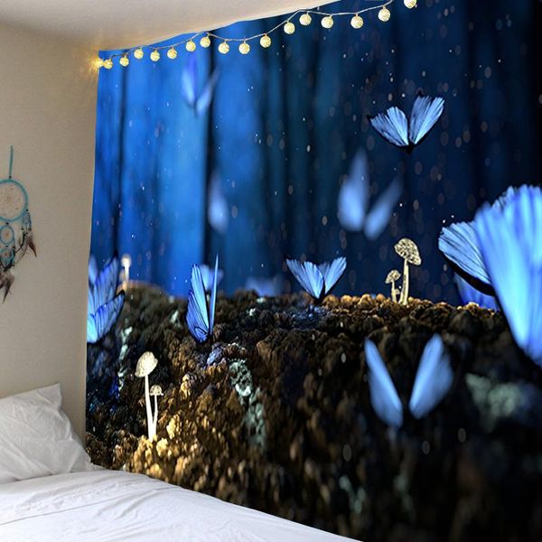 

tapestries butterflies, trees, small mushroom decoration cloth