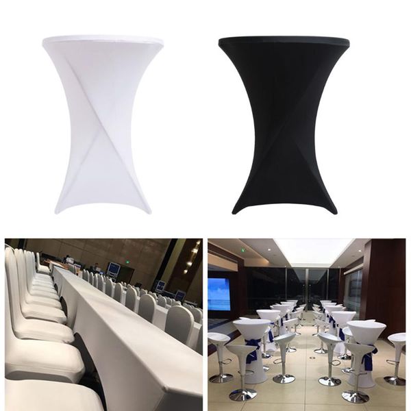 

table cloth stretch cocktail lycra dry bar spandex cover tablecloth wedding event party decoration 70cm/80cm