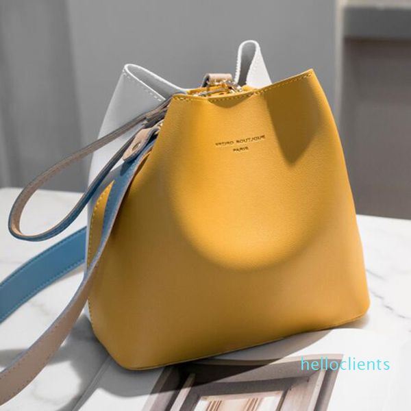 

2021 fashion women bag summer bucket bag women pu leather shoulder bags brand designer ladies crossbody messenger bags totes