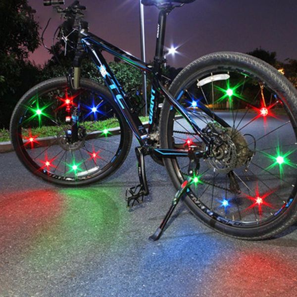 

bicycle lights with batteries, mountain road bike lights, wheels, decorative riding accessories