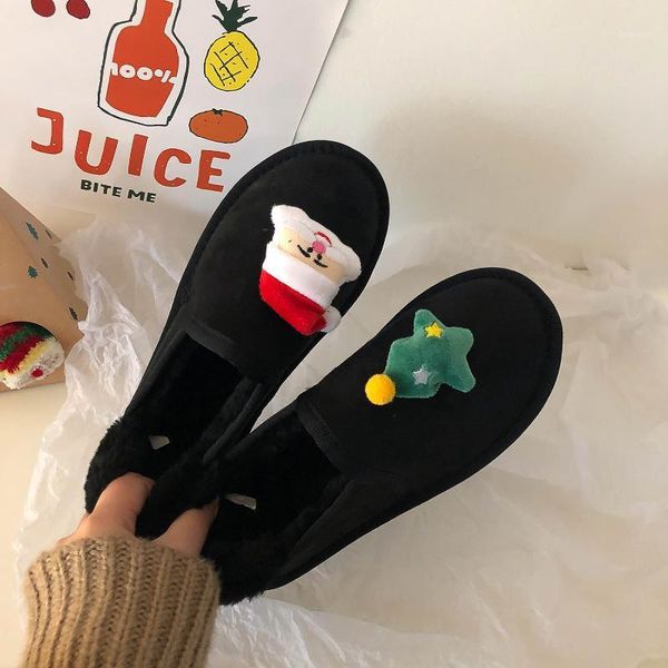 

boots christmas gifts winter snow women warm cotton shoes wild plus velvet1, Black