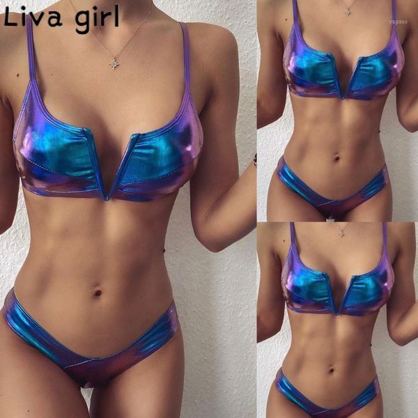 

liva girl leather swimsuit swimwear push up women bikini brazilian biquini summer beach bathing suit swim wear women's, White;black