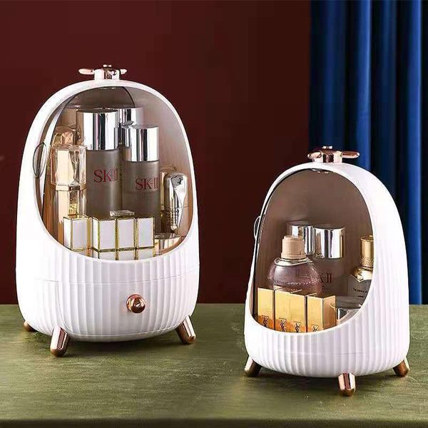 

storage boxes & bins deskcosmetics box makeup organizer waterproof and dustproof skin care products