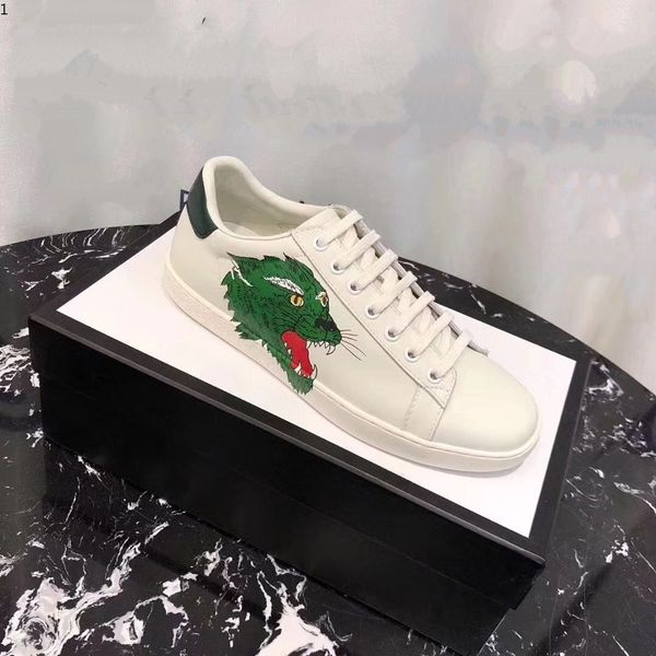 

2021 silk men's and women's casual shoes fashion green red stripes black leather bee embroidery small accessories mjk0002, Red;white