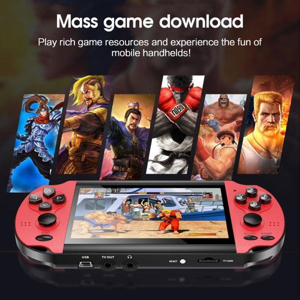 

handheld game console built-in 1000+ portable mini video consoles 4.3 inch players