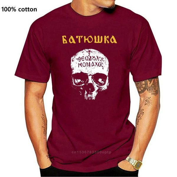 

men's t-shirts men summer style fashion swag t shirts. batushka t-shirt black metal, White;black