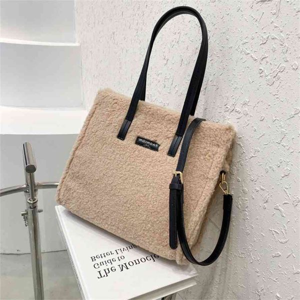 

storage baagautumn and winter 2020 new fashion lambs plush messenger baggg bag