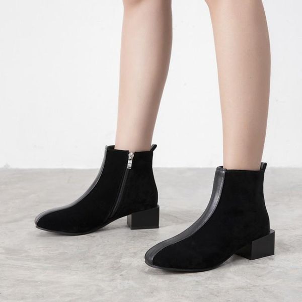 

boots oversized 11-17 women shoes ankle for ladies woman winter, Black
