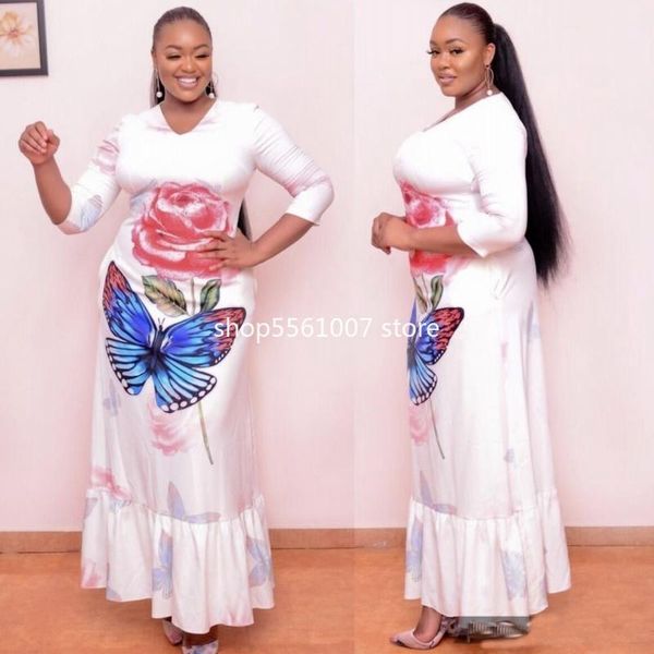 

ethnic clothing 2021 dashiki autumn summer plus size dress ladies traditional african fairy dreams dresses for women, Red