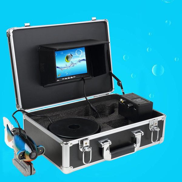 

cameras 20m cable 7 inch monitor underwater fishing camera system with 2pcs high-power white lights