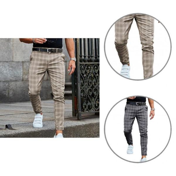 

men's pants streetwear stylish loose-fitting mid-rise bottoms men mid waist for office, Black