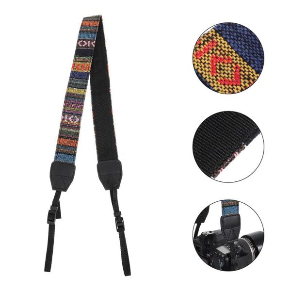 

party favor 2pcs camera climbing shoulder straps ethnic style neck sling belts