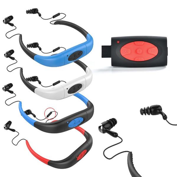 

& mp4 players 4g 8g 16gb waterproof mp3 ipx8 music player underwater sports neckband swimming diving with fm radio earphone stereo headphone