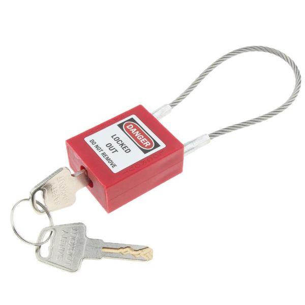 

stainless steel cable safety padlock lockout isolation lock, master grow lights