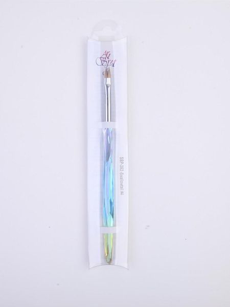 

nail brushes artsecret high grade apple pie series sbp-352 swallowtail#4 gel polish brush nylon hair acrylic handle manicure organizer, Yellow