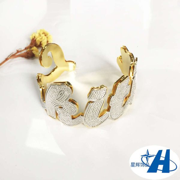 

selling letter name bracelet creative words / numbers bracelet hip hop style, Black
