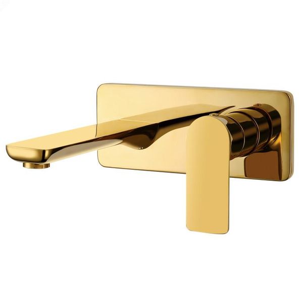 

bathroom sink faucets square gold color brass washbasin lavatory faucet vanity basin mixer tap wall mount