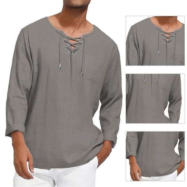

men's casual shirts men tee slim fit v-neck shirt sports pullover drawstring chest loose autumn clothes, White;black
