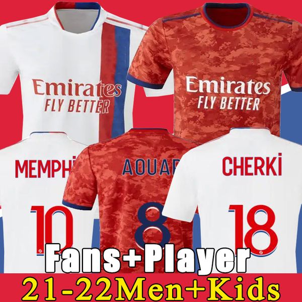 

21 22 maillot de foot olympique lyonnais lyon soccer jerseys 2021 2022 maillot de lyon football shirt traore memphis ol lyon men kids shirts, Black;yellow