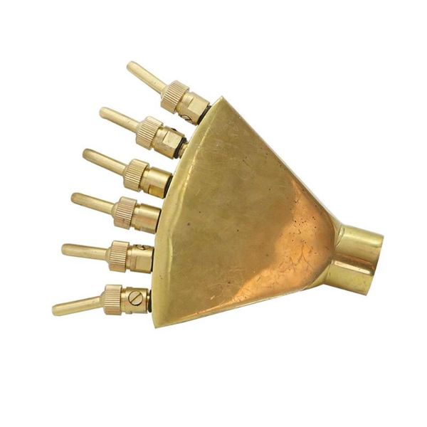 

1" internal thread brass phoenix tail shaped fountains copper scattering nozzle with valve garden landscape decorative sprinkler decora