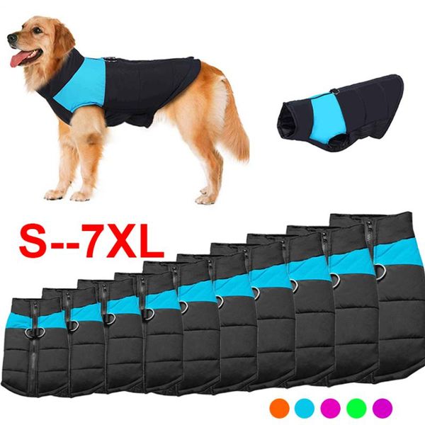 

dog apparel waterproof jacket for puppy small medium large dogs vest winter clothes fashion thicken warm cotton coat