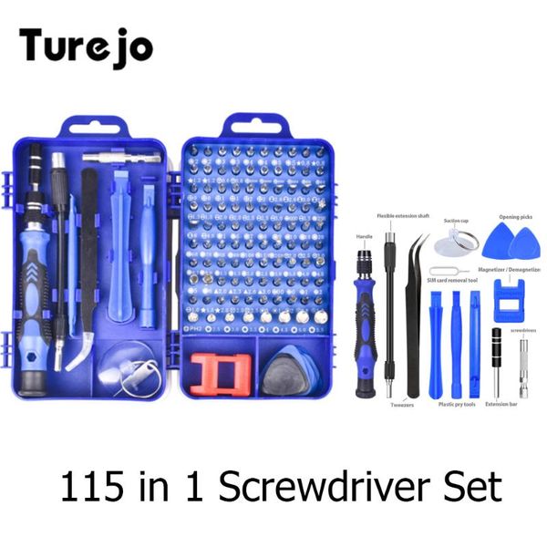 

professional hand tool sets screwdriver set 115 in 1 mini precision multi computer pc mobile phone device repair handheld repairing tools