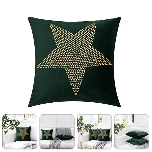 

pillow case 1pc star pattern cover short plush pillowcase household cushion