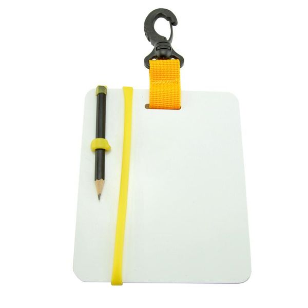 

fins & gloves scuba diving undersea written slate wordpad speed board with clip swivel pencil smn88