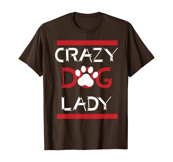 

cute adorable dog lover pet tees - crazy dog lady t-shirt, White;black