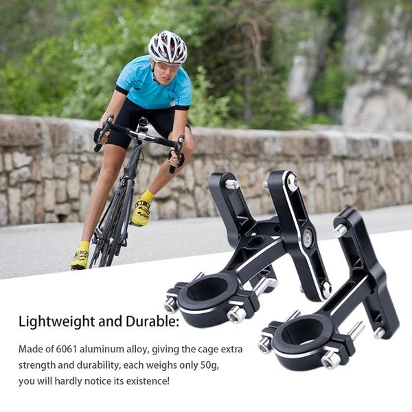 

muti-function bicycle water bottle holder double 360 degrees rotatable lightweight mountain bike cup bracket bottles & cages
