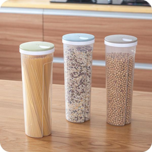 

storage bottles & jars cereal container plastic noodle large capacity kitchen food sealed snack dry goods box