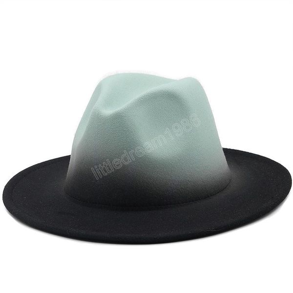 

felt fedora hats men's women's hat women men fedoras bulk woman man jazz panama cap female male gradient caps fashion accessories, Blue;gray