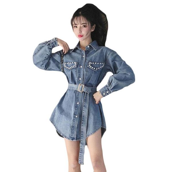 

women's jackets coats and women spring stylekorean-style slimming fashion casual beads jean coat womens, Black;brown