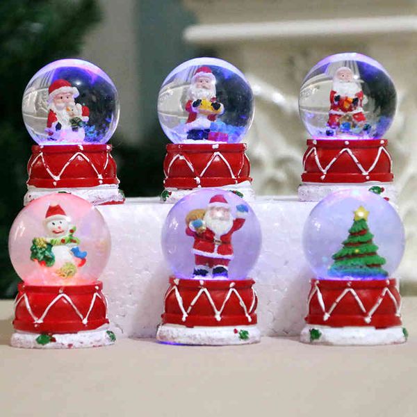 

christmas gifts decorations luminous resin glass ball crystal