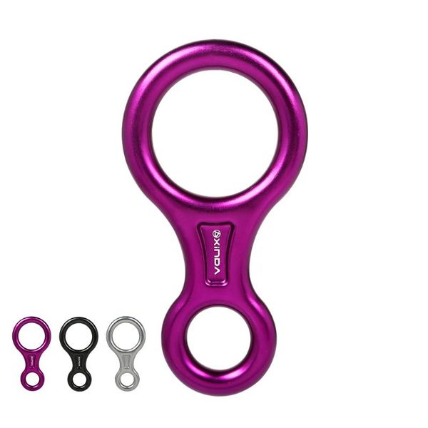 

cords, slings and webbing xinda professional rock climbing 8-shape abseiling device 35kn descender belay rappelling rescue outdoor descent k