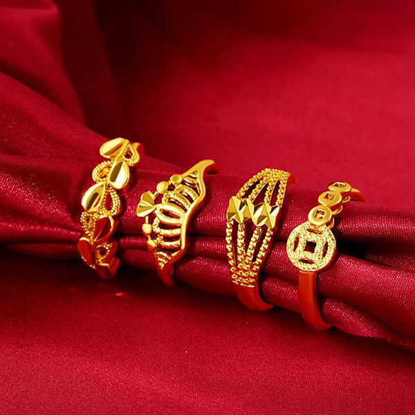 

women's hollow 24k gold plated band rings njgr053 fashion wedding gift women yellow gold plate jewelry ring, Silver