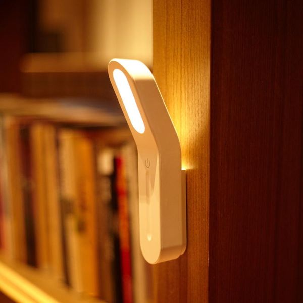 

table lamps led desk lamp usb rechargeable reading light touch dimming magnetic hanging night for cabinet bedroom wall use