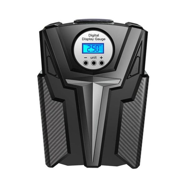 

inflatable pump 12v portable air compressors tire inflator digital with led light for car tires, bicycles and other inflatables