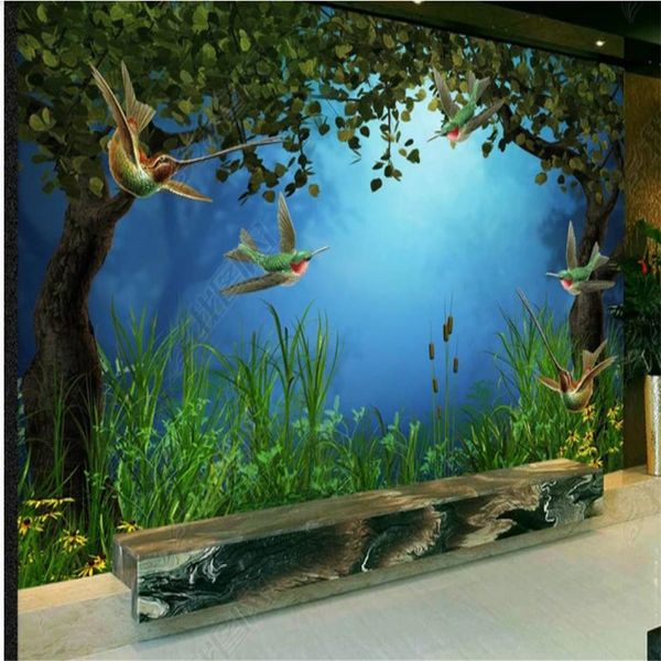

fantasy wallpapers forest wallpaper dream background wall mural 3d stereoscopic wallpaper