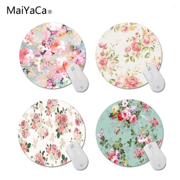 

maiyaca rose 20cm round small flower mouse pad