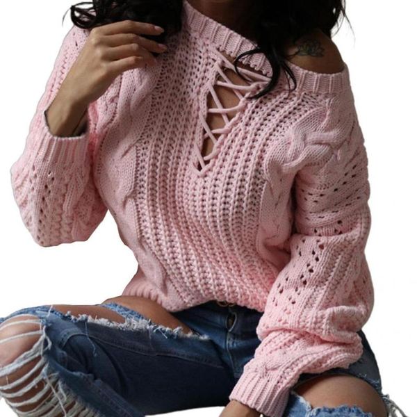 

women's sweaters knitwear casual knitted sweater solid color warm trendy long sleeve thicken pullover, White;black