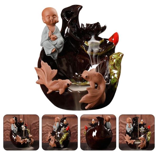 

fragrance lamps ceramics incense burner holder backflow waterfall ornament