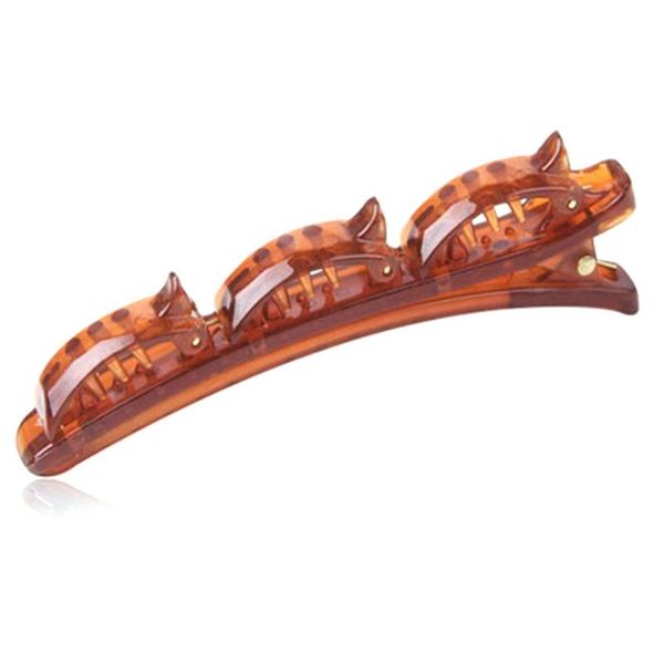 

comfortable lightweight korean fashion double bangs hair clip hairstyle hairpin women headband tie for girl bun maker, Brown