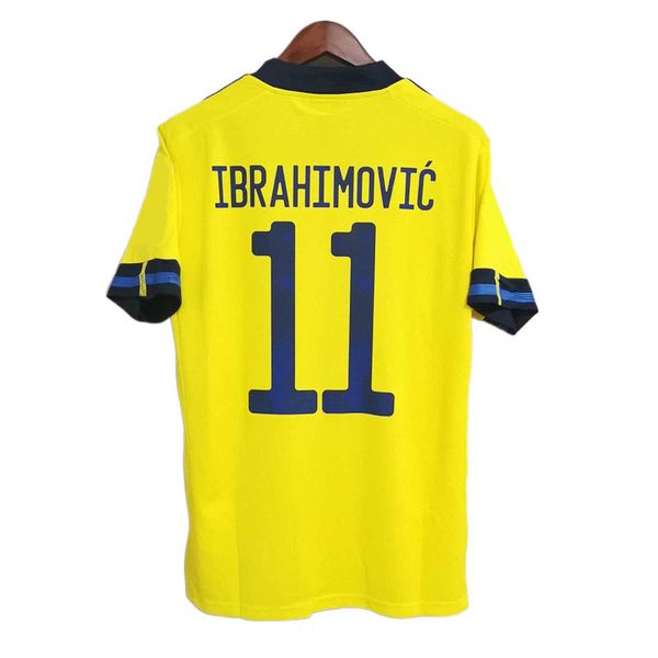 

20 21 thailand sweden men kids ibrahimovic national soccer jerseys kulusevski berg forsberg larsson tankovic isak claesson camisetas de fÃºtb, Black;yellow