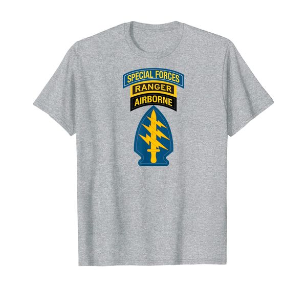 

Special Forces Shirt - SF Ranger Tab Shirt - Center T-Shirt, Mainly pictures