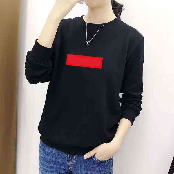 

fashion fall designer men's hoodie sp round collar letter embroidery high-end women's long sleeves pure cotton personality comfort, Black