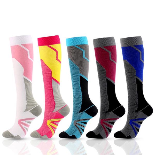 

men's socks 50 styles original design sports compression female korean style cycling anti-fatigue funny long, Black