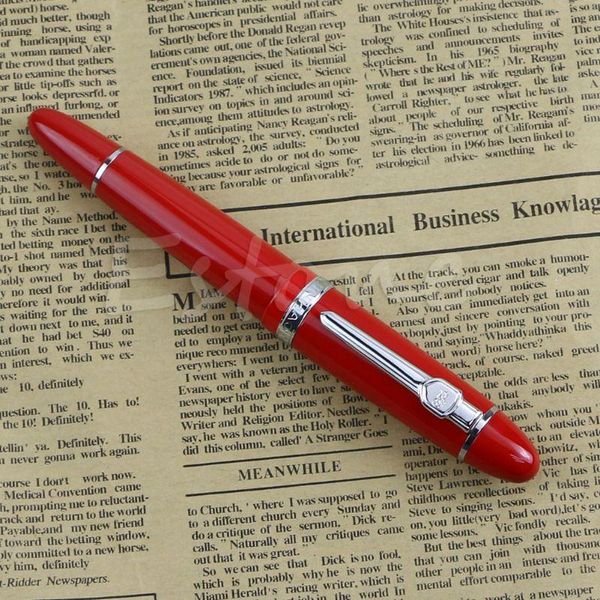 

fountain pens metal steel jinhao 159 gold and silver trim medium nib smooth pen colorful school office supply stationary