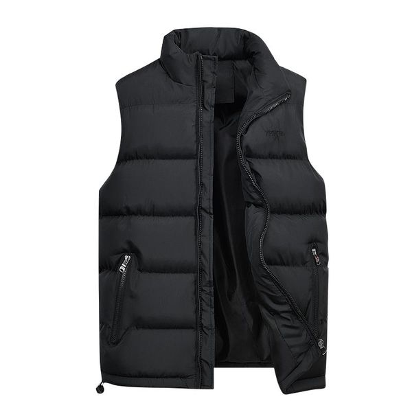 

men's vests 2021 mens vest jacket men autumn warm sleeveless jackets male winter casual waistcoat plus size 6xl veste homme, Black;white